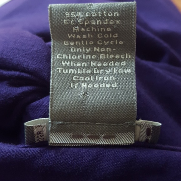 Ann Taylor 💙Purple Tank Top with Criss Cross Tie - Picture 5 of 6